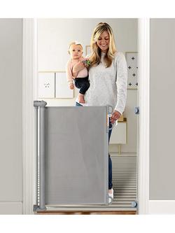 Momcozy Retractable Baby Gate - view 2, Grey