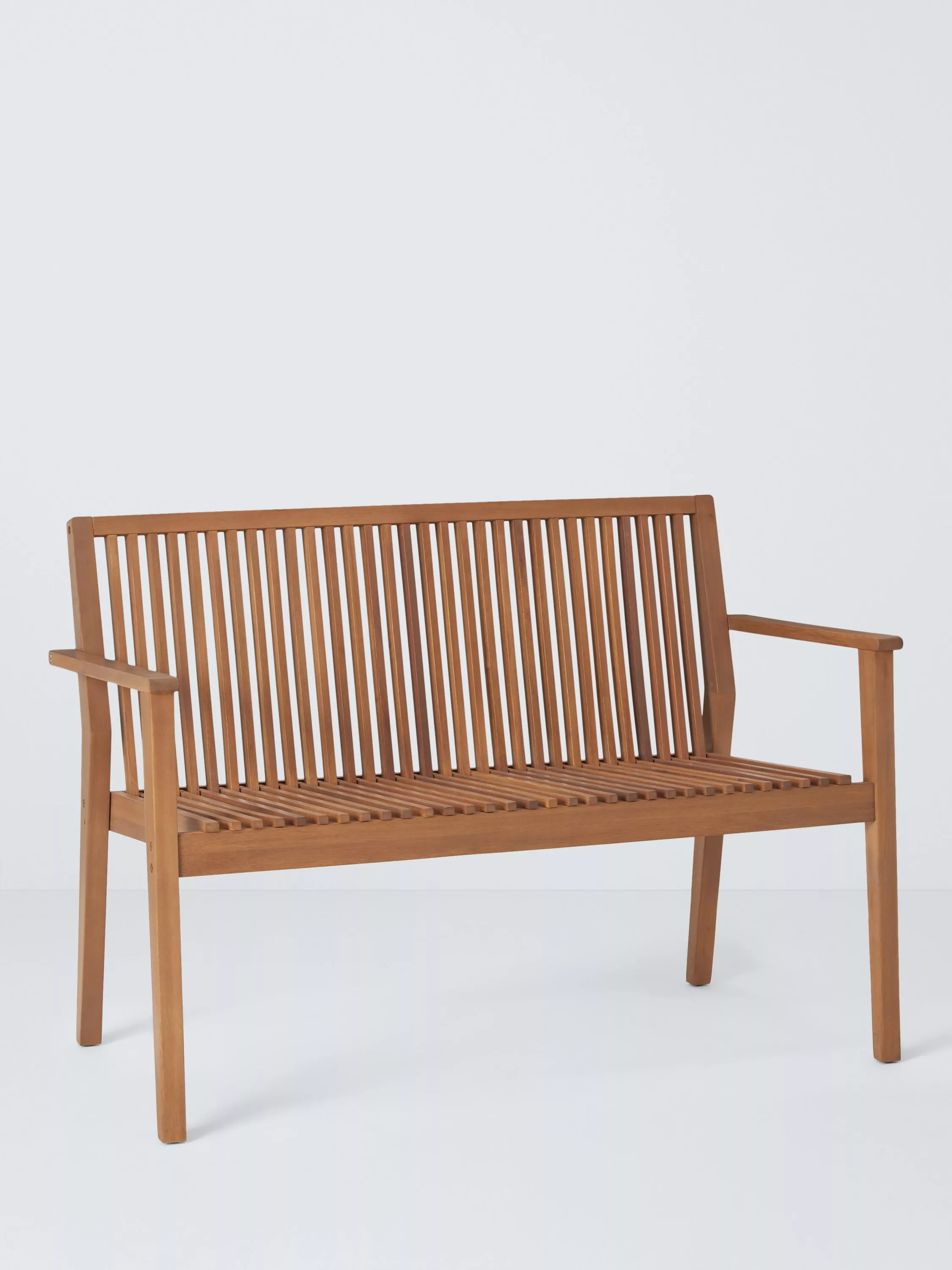 John Lewis Mona 2-Seater Acacia Wood Garden Bench, Natural