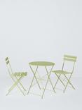 John Lewis Camden 2-Seater Garden Bistro Table & Chairs Set, Pistachio