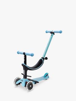 Micro Scooters 4-In-1 Mini Micro Push Along LED Wheels Scooter, Blue