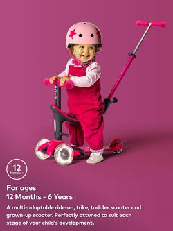 Micro Scooters 4-In-1 Mini Micro Push Along LED Wheels Scooter - view 2, Pink
