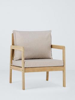 John Lewis Acacia Wood 2-Seater Garden Lounge Set, Natural - view 2, 