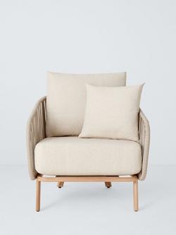 John Lewis Flat Rope Weave Garden Lounge Chair - view 2, 