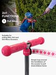 Micro Scooters Eco Pull & Carry Straps, Pink Logo