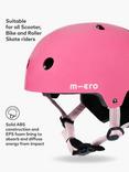 Micro Scooters Kids' Bike/Scooter Safety Helmet, Pink