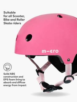 Micro Scooters Kids' Bike/Scooter Safety Helmet, Pink - view 2, Pink