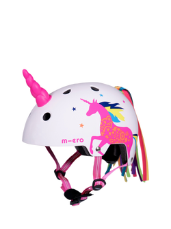 Micro Scooters 3D Unicorn Kids' Bike/Scooter Helmet, Pink/Multi, Pink/Multi
