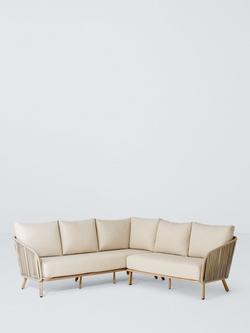 John Lewis Flat Rope Weave 5-Seater Corner Garden Sofa, 