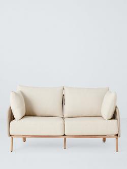 John Lewis Flat Rope Weave 2-Seater Garden Sofa - view 2, 