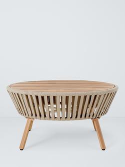 John Lewis Flat Rope Weave Garden Coffee Table - view 2, 