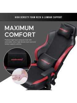 anda seaT Luna Premium Large Gaming Chair - view 2, Black/Red