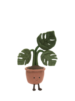 Jellycat Amuseable Monstera Plant Soft Toy, Green