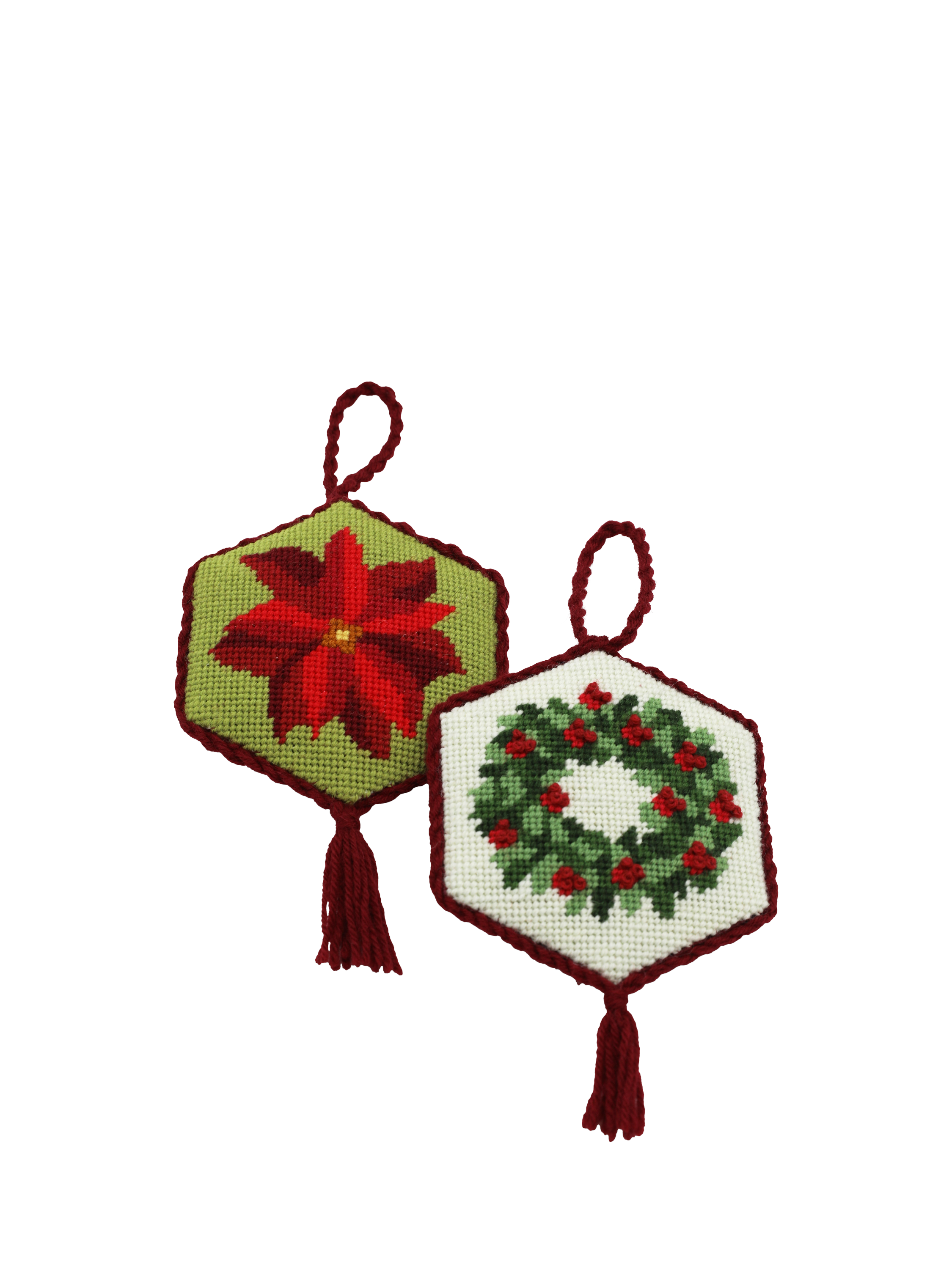 Cleopatra's Needle Tapestry Christmas Decorations Kit, Set of 2