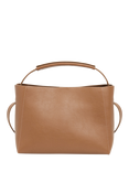 Flattered Hedda Leather Midi Cross Body Bag, Nut