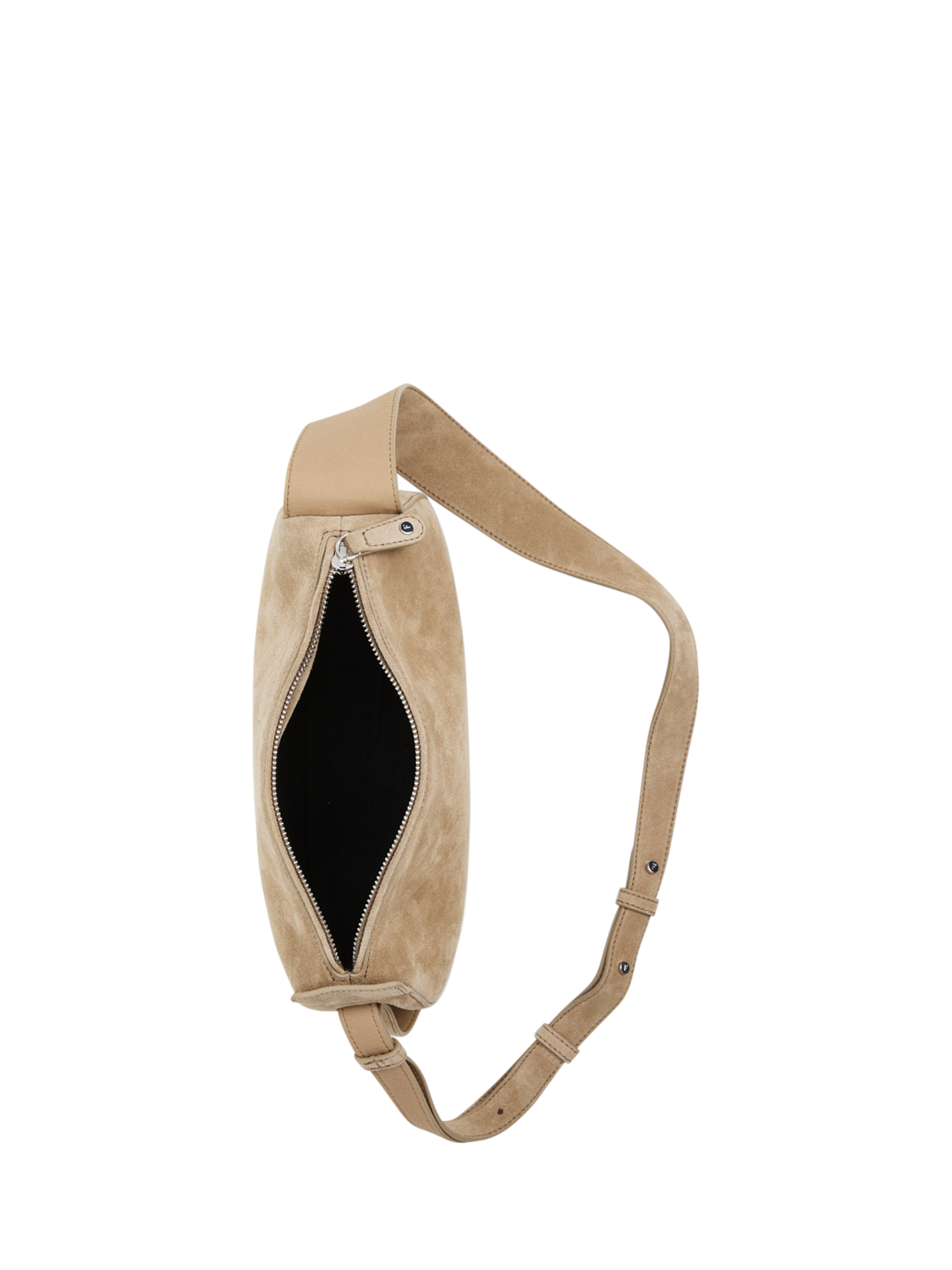 Product image 4 of 11, which shows Flattered Tuna Suede Shoulder Bag, Sand