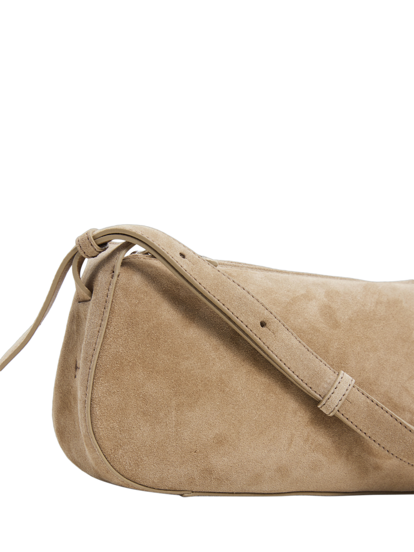 Product image 5 of 11, which shows Flattered Tuna Suede Shoulder Bag, Sand