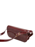 Flattered Lillie Leather Shoulder Bag, Red Patent