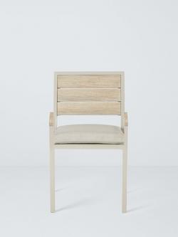 John Lewis Platform Garden Dining Armchair, Set of 2 - view 2, Taupe