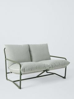 John Lewis Marcy 2-Seater Sling Garden Sofa, Green