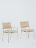John Lewis Platform 6-Seater Garden Extending Dining Table & Chairs Set, Taupe, Taupe