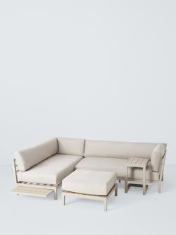 John Lewis Platform Modular 4-Seater Garden Lounging Set, Taupe