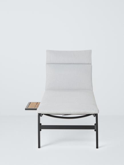 John Lewis Platform Sun Lounger, Grey - view 2, 