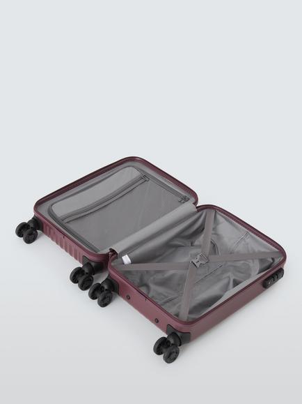 John Lewis Rimini 55cm Cabin Case, Burgundy - view 2, Burgundy