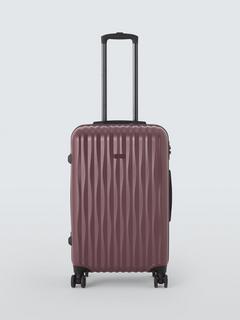 John Lewis Rimini 66cm Medium Suitcase, Burgundy