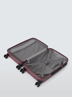John Lewis Rimini 66cm Medium Suitcase, Burgundy - view 2, Burgundy