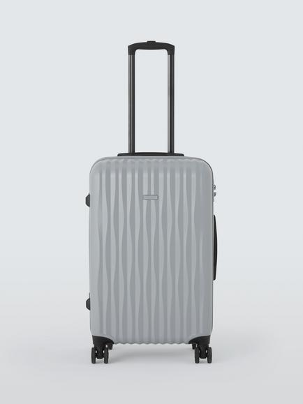 John Lewis Rimini 66cm Medium Suitcase, Charcoal, Charcoal