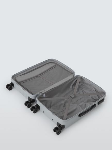 John Lewis Rimini 66cm Medium Suitcase, Charcoal - view 2, Charcoal