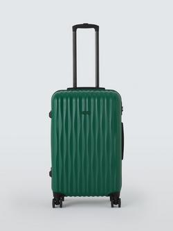 John Lewis Rimini 66cm Medium Suitcase, Dark Green, Dark Green