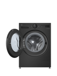 LG F4X7009TBB Freestanding Washing Machine, 9kg Load, 1400rpm Spin, Black