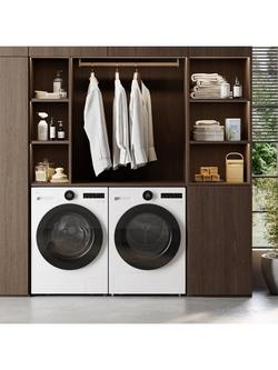 LG F4X7009 Freestanding Washing Machine, 9kg Load, 1400rpm Spin - view 2, White