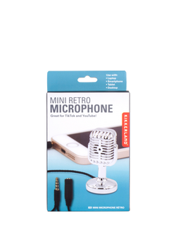 Kikkerland Mini Retro Microphone - view 2, Multi