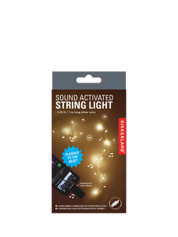 Kikkerland Sound Activated String Light, Multi