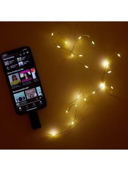 Kikkerland Sound Activated String Light - view 2, Multi