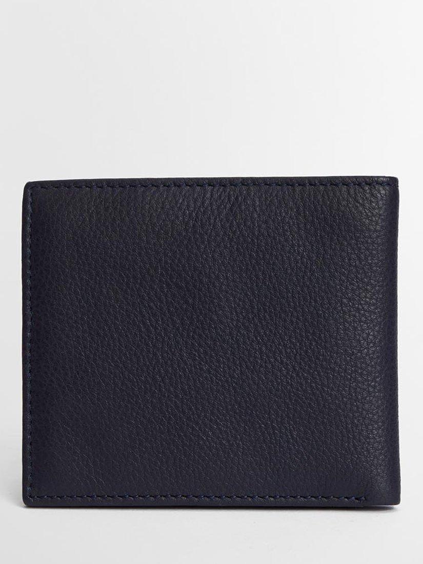 Product image 1 of 5, which shows Barbour Lossie Leather Card Holder, Navy