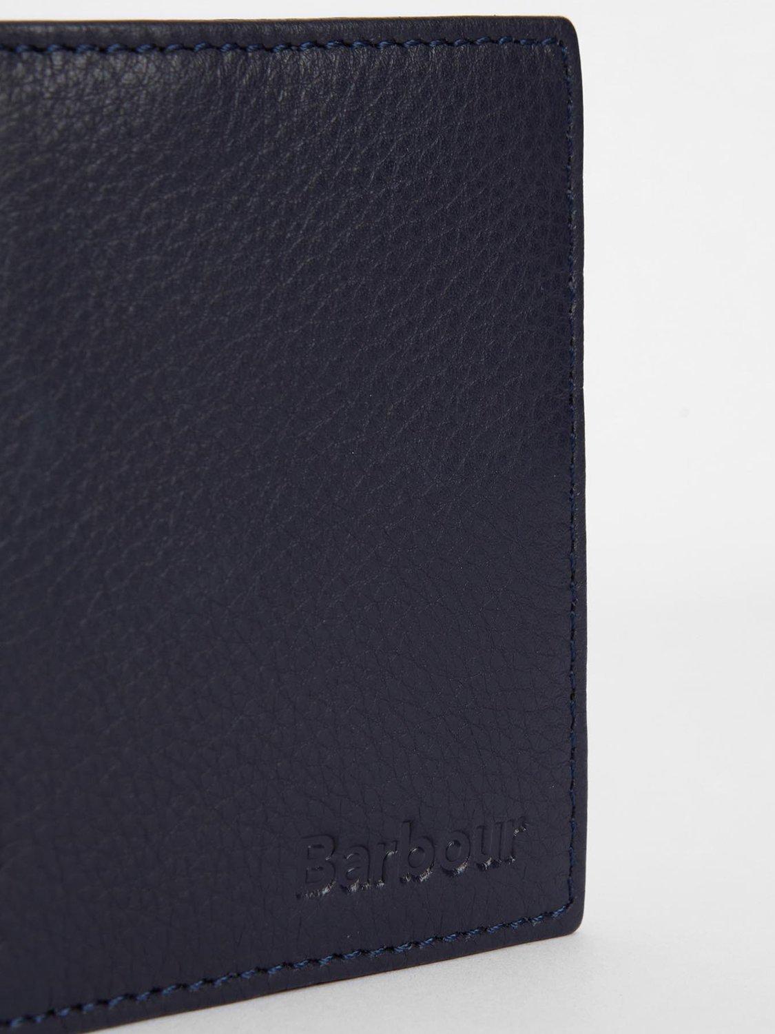 Product image 3 of 5, which shows Barbour Lossie Leather Card Holder, Navy