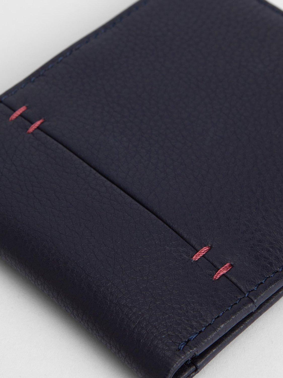 Product image 4 of 5, which shows Barbour Lossie Leather Card Holder, Navy
