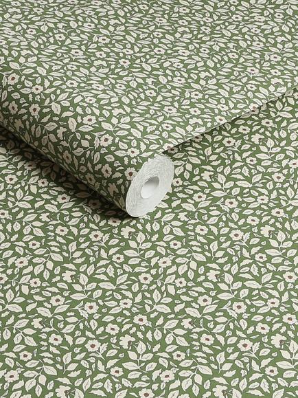 Joules Ditsy Floral Print, Green - view 2, Green
