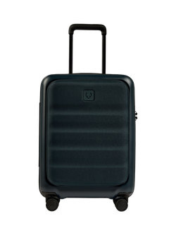 Antler Icon Stripe Pocket 4-Wheel 56cm Cabin Case - view 2, Indigo Blue