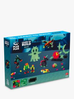 Plus-Plus Learn to Build Glow-in-the-Dark, 500 Pieces, Multi