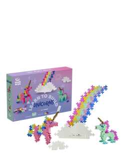 Plus-Plus Learn to Build Unicorns, 275 Pieces, Multi
