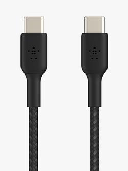 Belkin BoostCharge Braided USB-C to USB-C Cable, 1m, Black, 