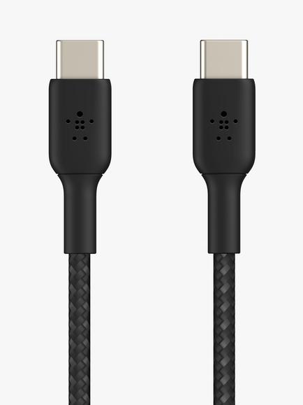 Belkin BoostCharge Braided USB-C to USB-C Cable, 1m, Black, 