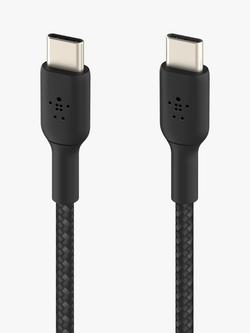 Belkin BoostCharge Braided USB-C to USB-C Cable, 1m, Black - view 2, 