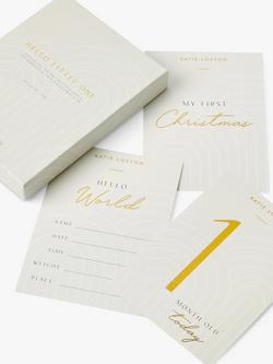 Katie Loxton Hello Little One Baby Milestone Cards - view 2, Grey