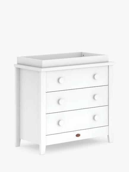 Boori 3 Drawer Chest and Changing Tray, White