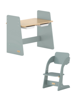 Boori Kids' Natty Desk and Chair Study Set, Blueberry & Almond